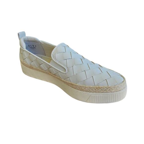 Franco Sarto Hydee Espadrille Platform Sneaker White Size 9 - Picture 4 of 9